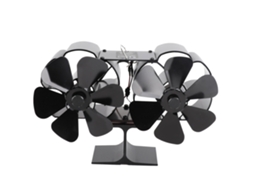 Ventilador para lareira com 6 pás, alta temperatura, eficiente, ecológico LAXISCREED