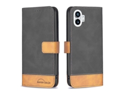 Capa Para Celular For Nothing Phone 1 Bf11 Em Couro Sintético Com Toque Aveludado E Cores Combinando.