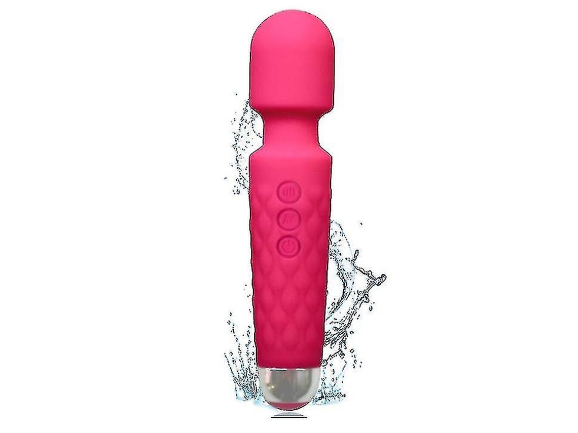 Mini Massageador Portátil Recarregável Portátil 8 Velocidades Potentes 20 Modos De Vibração Massageador Portátil Sem Fio À Prova Dágua Rosa Yunzii