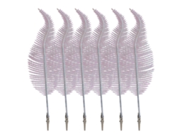 Conjunto De 6 Folhas De Natal Brancas Com Glitter E Clips Da Laxiscreed Para Decoração Festiva