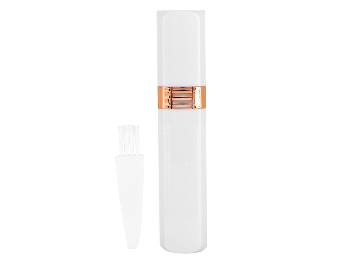 Depilador Elétrico Mini En Forma De Lápiz Labial Compacto Y Bonito Para Mujer Pelirrojo Blanco