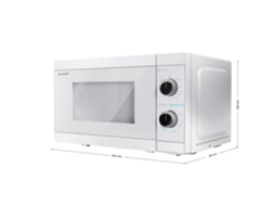 Sharp Yc-Mg01E-C Microondas Balcão Micro-Ondas Grill 20 L 800 W Branco