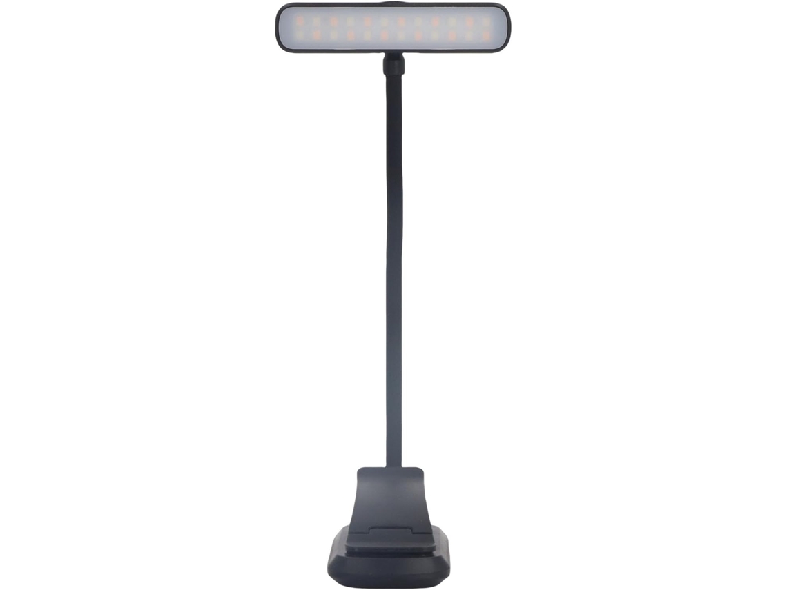 Luz De Leitura Recarregável Com 24 Leds, 3 Modos Cor, Ajuste Contínuo