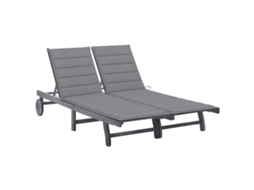 Sunlounger, Sunloungers Vidaxl Cinzeto Madeira De Acácia (200 X 123 X 85 Cm)