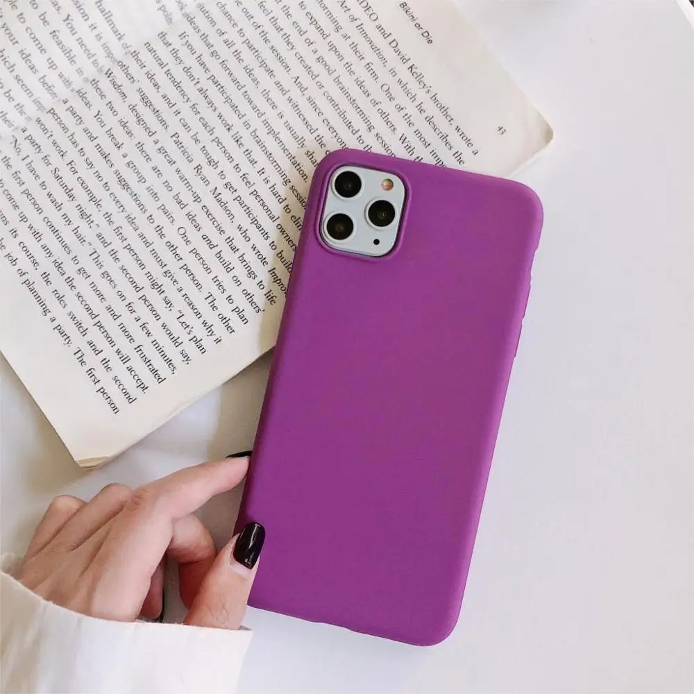 Capa Ultrafina Para Iphone 11 Pro De 5,8 Polegadas (roxa), Em Material De Silicone Tpu Fosco, Macia E Fina.