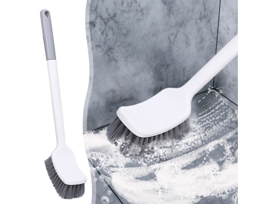 Escova sanitária com cabo ergonômico resistente e durável. Escova para limpeza de vaso sanitário. Escova sanitária doméstica.