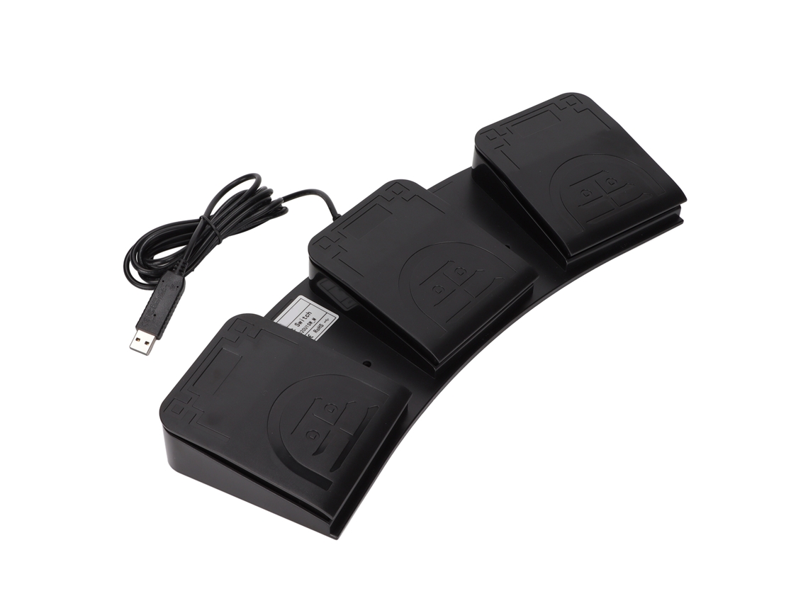 Pedal Usb LAXISCREED 3 Botões Midi Programável