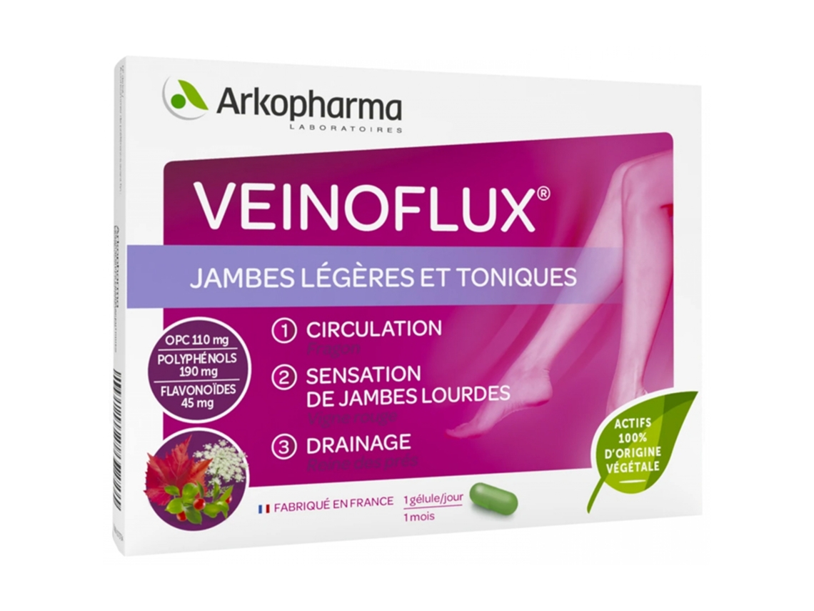 Veinoflux Pernas Leves e Tonificadas 30 Cápsulas ARKOPHARMA