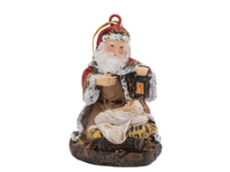 Estátua Velho Natal Diy Lanterna Ornamento Árvore Natal