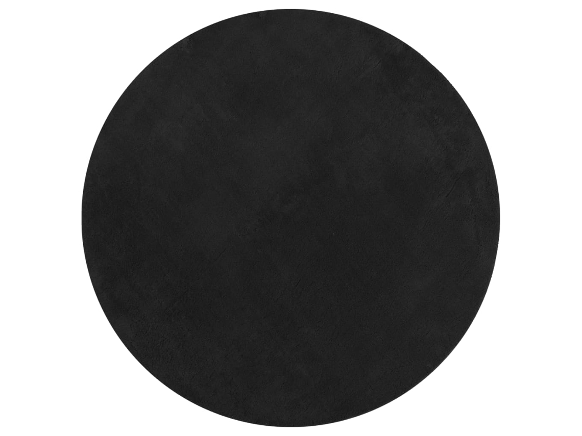 Rug, Rugs Vidaxl Preto Poliéster (ø 200 Cm)