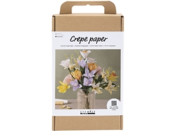 Kit De Artesanato Da Creativ Company Flores De Papel Crepom, Buquê De Primavera (faça Você Mesmo)