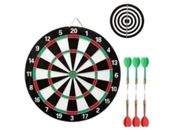 Jogo De Dardos Profissional Grande Alvo Dupla Face Com 6 Dardos Tabuleiro Gokoco