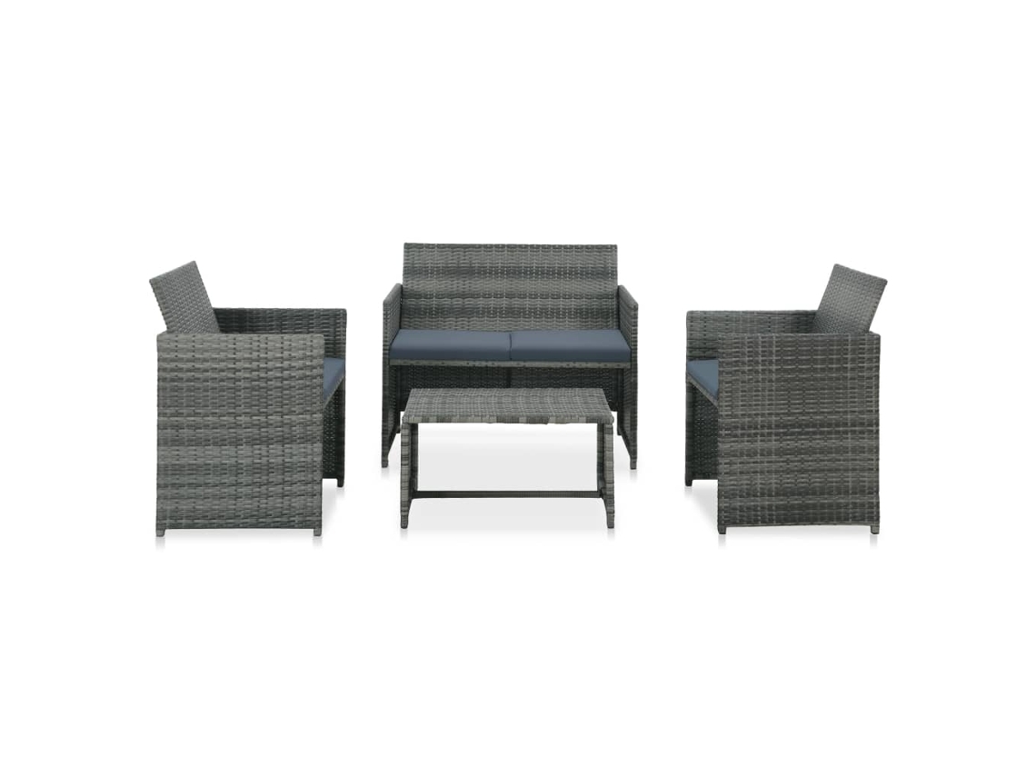 Sofa Set, Sofa Sets Vidaxl Cinzeto Rattan / Vime (n/a)
