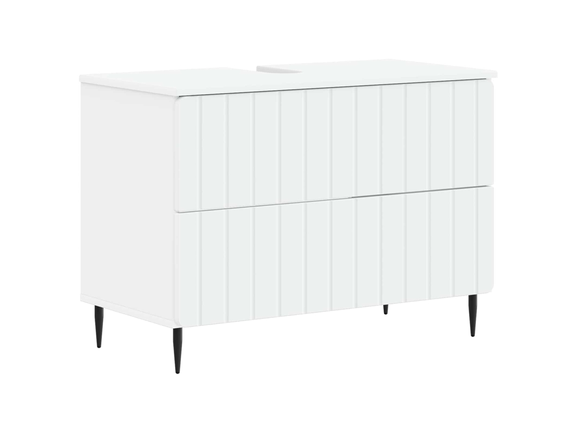 Vidaxl Armário Para Pia De Banheiro Zwolle Branco 82 X 41 X 58,5 Cm