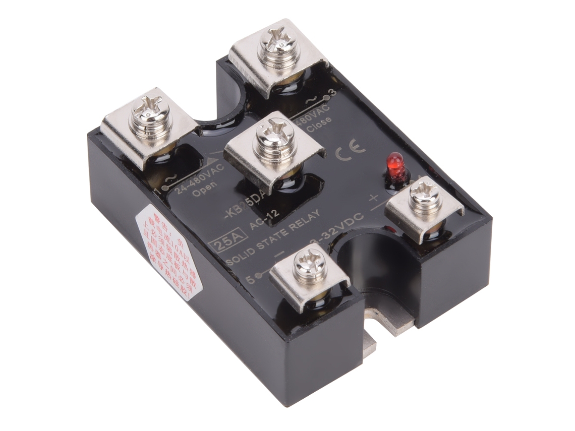 Relé de Monofásico KB25da 25a Control Dc ac Ssr S/MARCA
