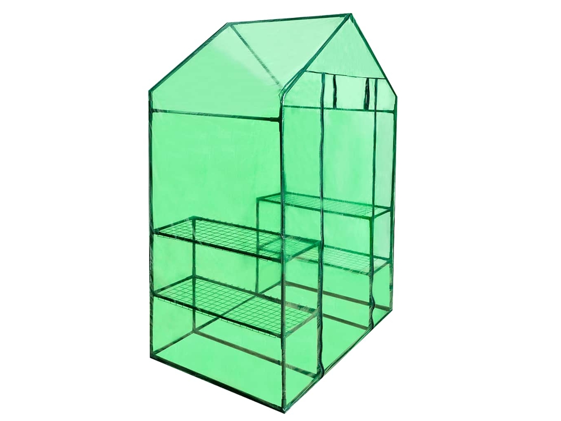 Estufa Com Acesso Greenhouse Com 4 Prateleiras