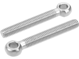 Parafuso de Olhal de Elevação M10 x 70mm em Aço Inoxidável 304, Montado em Máquina, 4 Pçs CHABERLU
