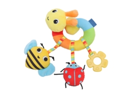 Mali brinquedo Pendurado de Pelúcia Animal com Rattle para Berço e Carrinho de Bebê Tipo 1