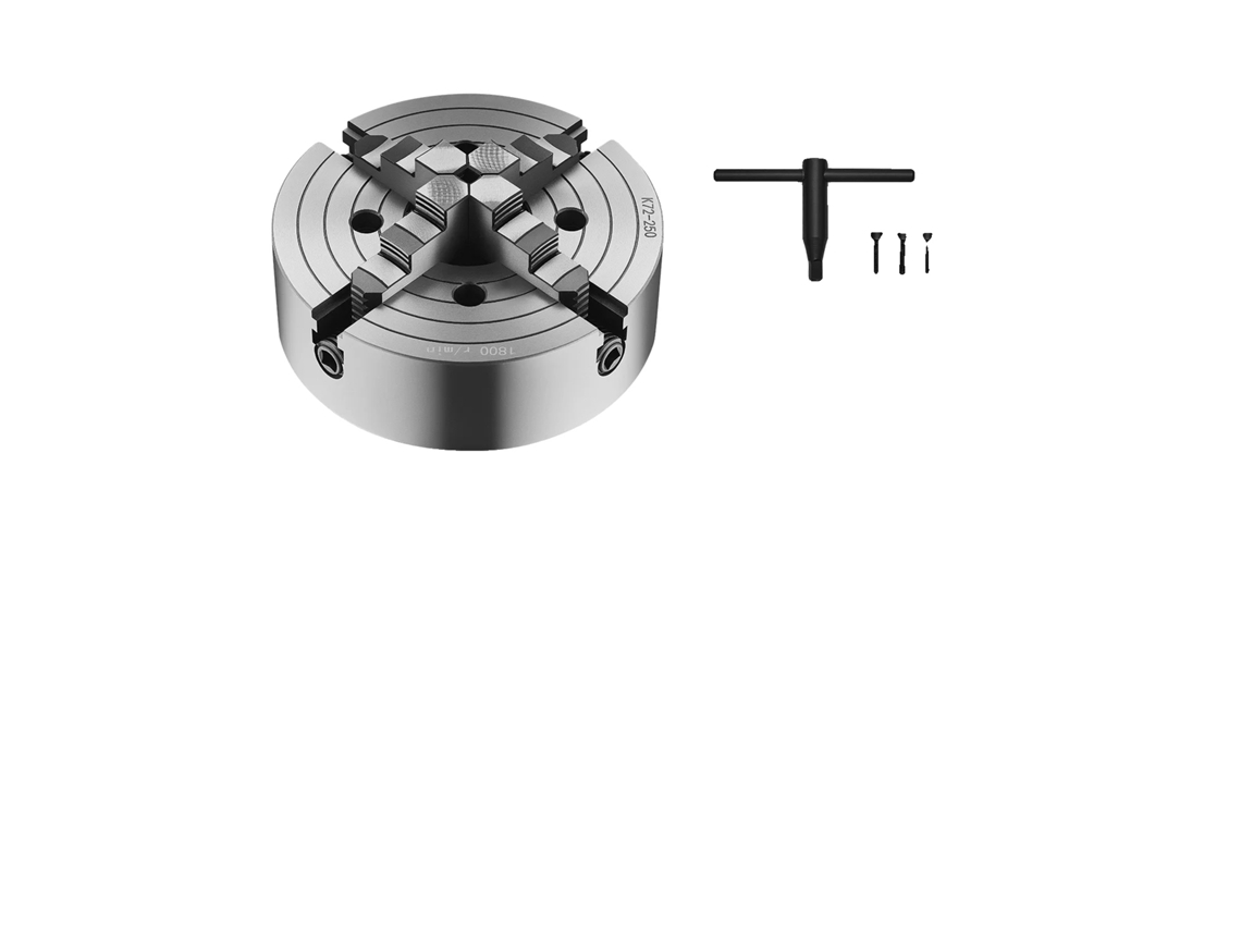 Mandril De Torno, Design De 4 Mandíbulas, Construção Durável, 10 Polegadas K72-250