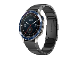 Bracelete para Garmin Marq Captain Gen 2 XIAOMOYU em Aço Inoxidável com Estampa de Casco de Tartaruga Preto