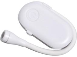Luminária De Leitura Recarregável Via Usb Com Clipe, Luz Ajustável, Plástico Branco, 400mah, Para Estudar E Trabalhar Em