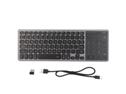 Teclado mini sem fio LAXISCREED (2.4ghz, touchpad, teclado numérico)