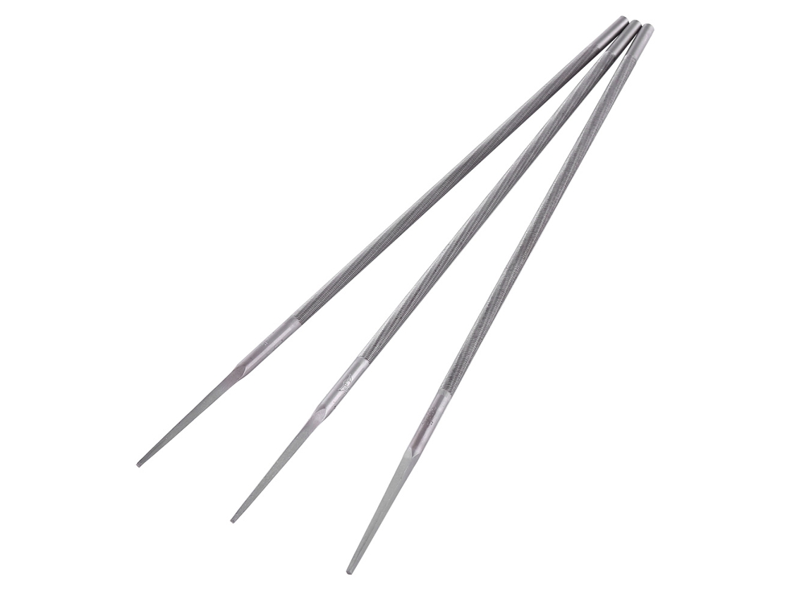 3pcs/set Lixas De Aço Redondo Para Afiar Cadeia De Serra Elétrica (4.8mm)