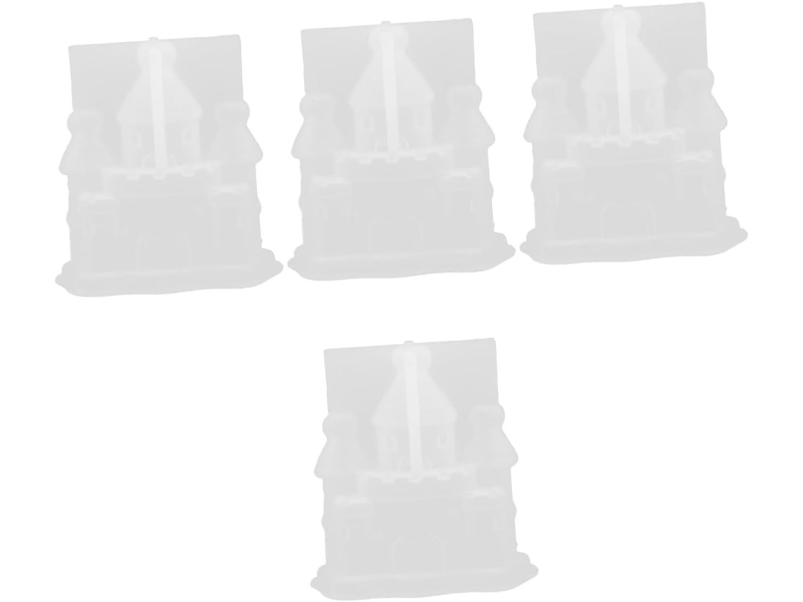 De 4 Moldes De Silicone Flexíveis Para Castelo, Ideais Para Artesanato Criativo E Decoração De Casa. Gokoco