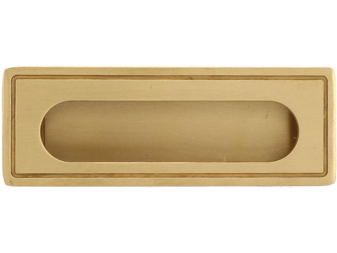 Puxador De Latão Para Gaveta Armário, Guarda Roupa Ou Tv, 12, 7cm