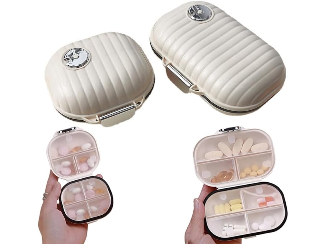 Porta comprimidos portátil com mini bolsos AQUAFORGE