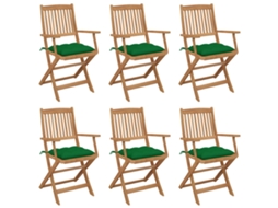 Folding Chair, Folding Chairs Vidaxl Verde Madeira (n/a)