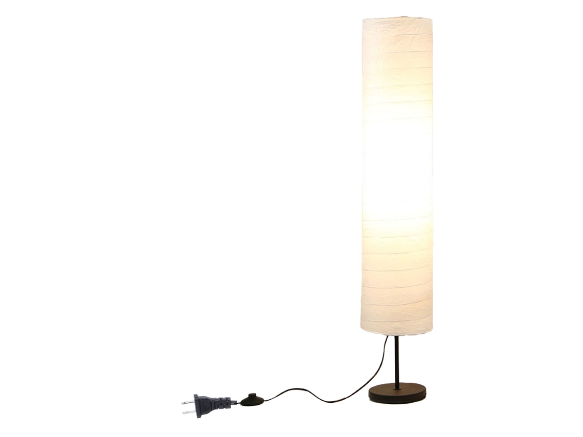 Abajur de chão moderno de papel xuan com interruptor pedal para sala e quarto us plug S/MARCA