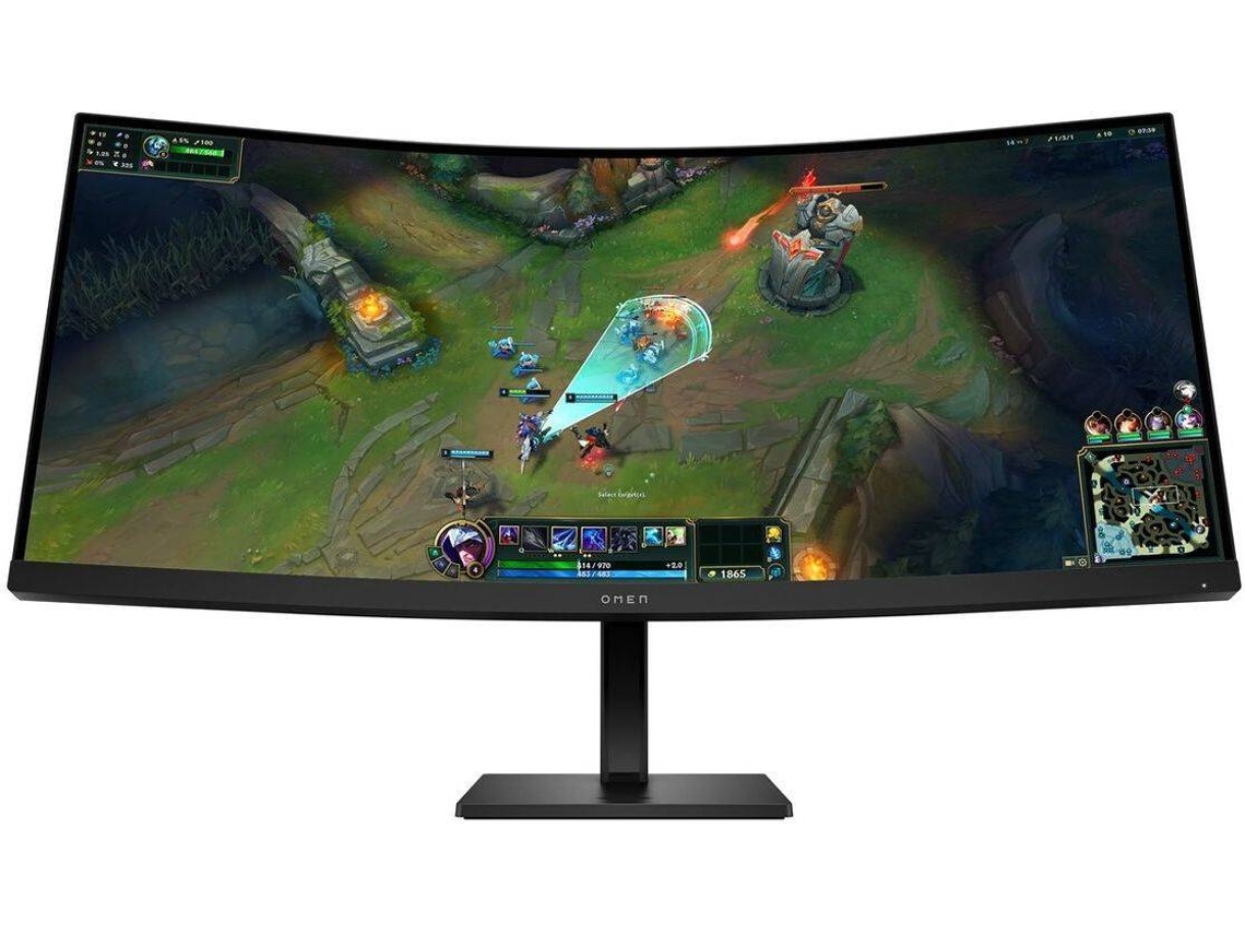 Monitor  HP OMEN Gaming 34C G2 (34'' - Wide Quad HD - 1 ms - Preto)