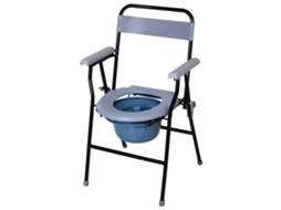 Assento Sanitário Dobrável TOPBRICO com bacia removível (52x50x75cm) para idosos e deficientes