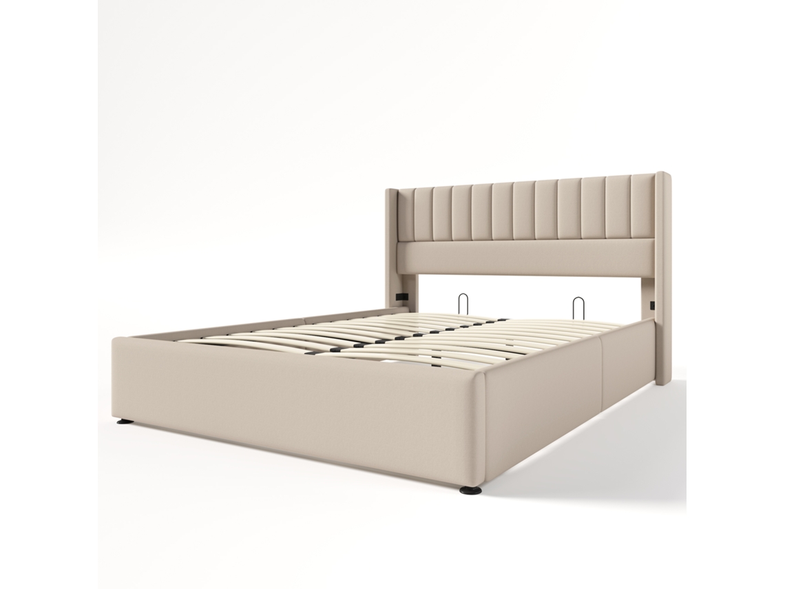 Cama de Casal Hidráulica 160x200 com Arrumação PAPRIKA