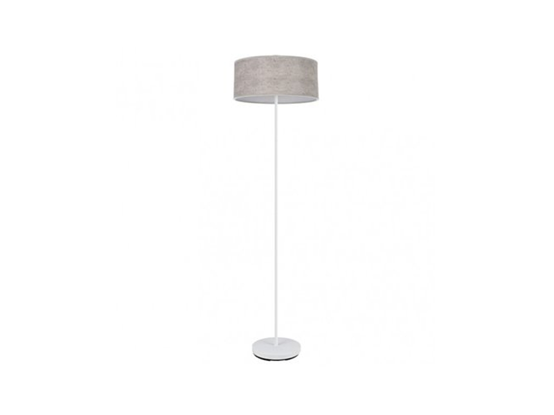 Jerte Pé De Sala 1xe27 Cimento Branco/cinza 165x40x40 Cm Fabrilamp