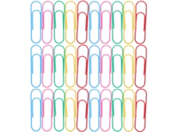 Conjunto de 100 clipes de metal resistentes para documentos, capacidade extra grande, design simples e elegante, ideais para...