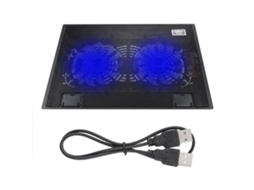 Base De Resfriamento Silenciosa Para Laptop (resfriamento Com Dois Ventiladores, Ângulo Ajustável)