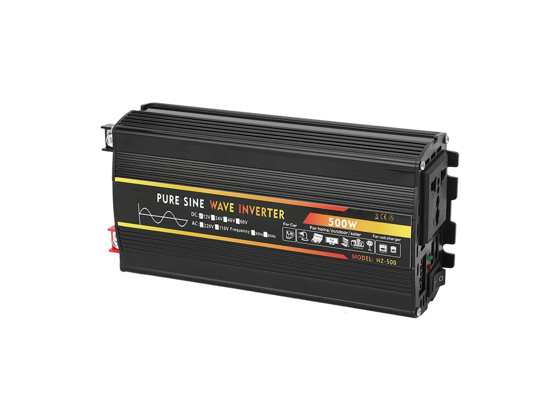 Inversor de Energia 500w Onda Senoidal Pura 12v para 220v com Tomada Universal