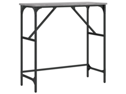 Console Table, Console Tables Vidaxl Cinzeto Madeira Processada (n/a)