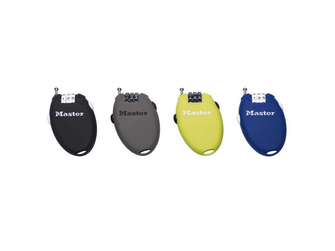 Master Lock Retractable 3 Digit Lock 4 Units