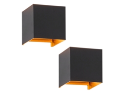 Aplique Led para Interior/Exterior: Conjunto de 2 Lâmpadas para Exterior Branco Quente Ip65 Aplique para Exterior G9 Branco NETTLIFE