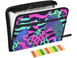 Pasta Organizadora de Plástico para Casa e Escritório, com Estampa Leopardo, Triângulos, Listras Bolinhas, 13