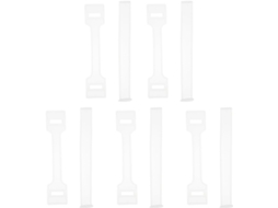 Conjunto Tofficu com 100 alças multifuncionais de plástico branco para caixas de papel, fáceis de instalar, ideais para
