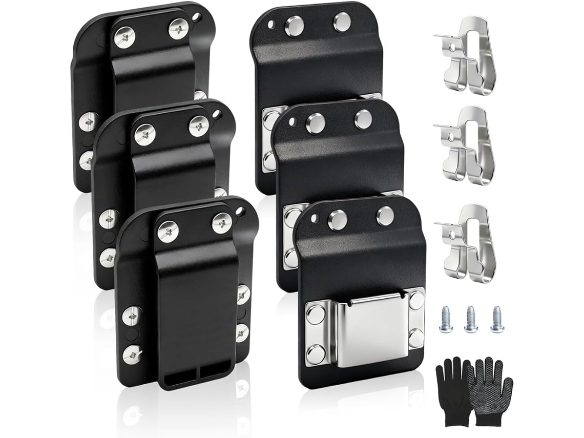 Suporte Para Furadeira Com Cinto De Ferramentas, Conjunto De 3 Peças Com Clipes Para Furadeira, Suporte Para Trena Com
