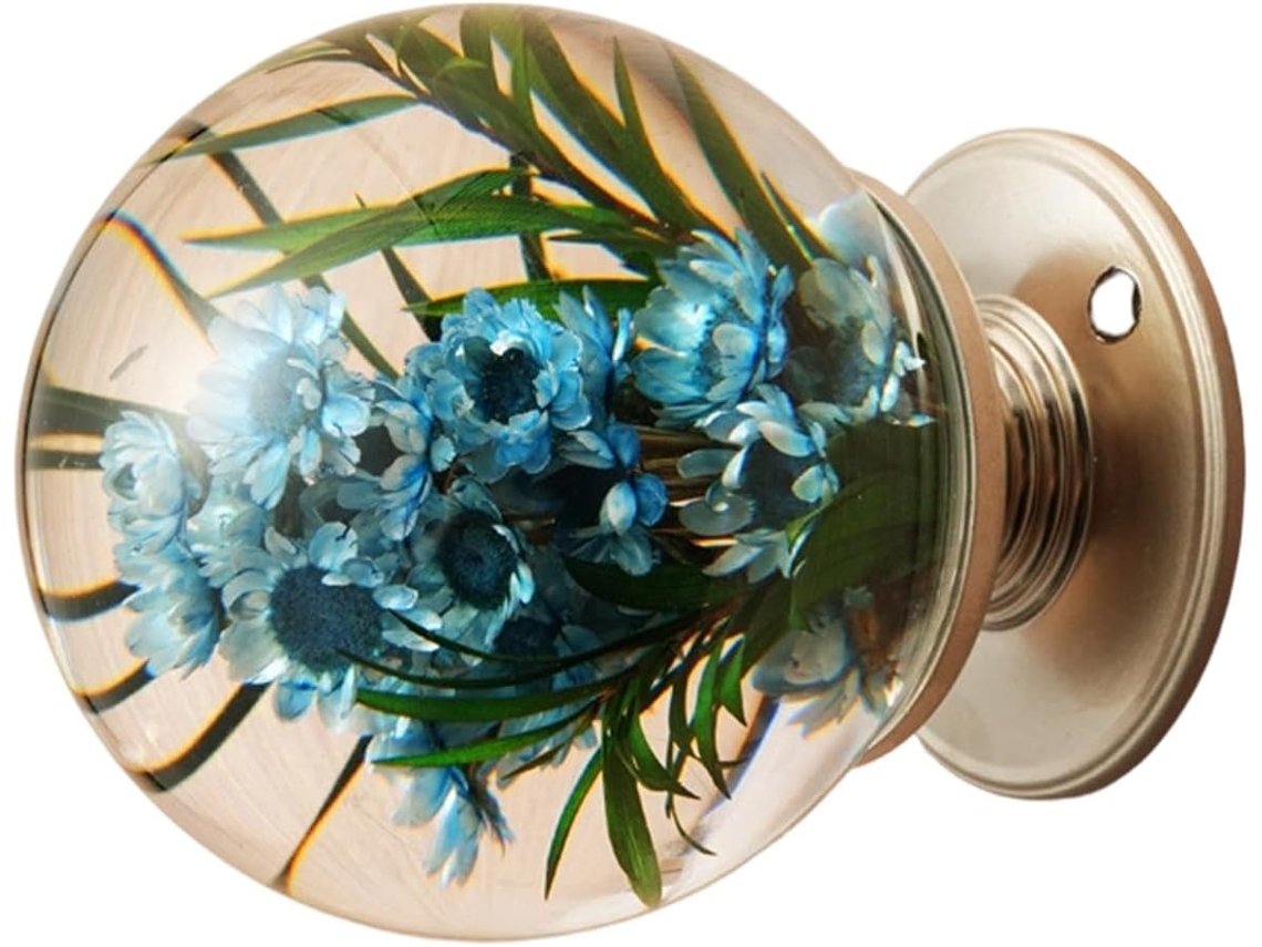 Puxador Exclusivo Para Porta De Armário Em Resina Com Formato Cristal, Ideal Para Cozinha E Quarto Puxador Decorativo