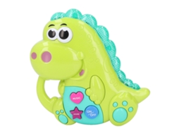 Brinquedo Piano Dinossauro Para Bebê Com Efeitos Sonoros E Luzes Educativo Musical Verde