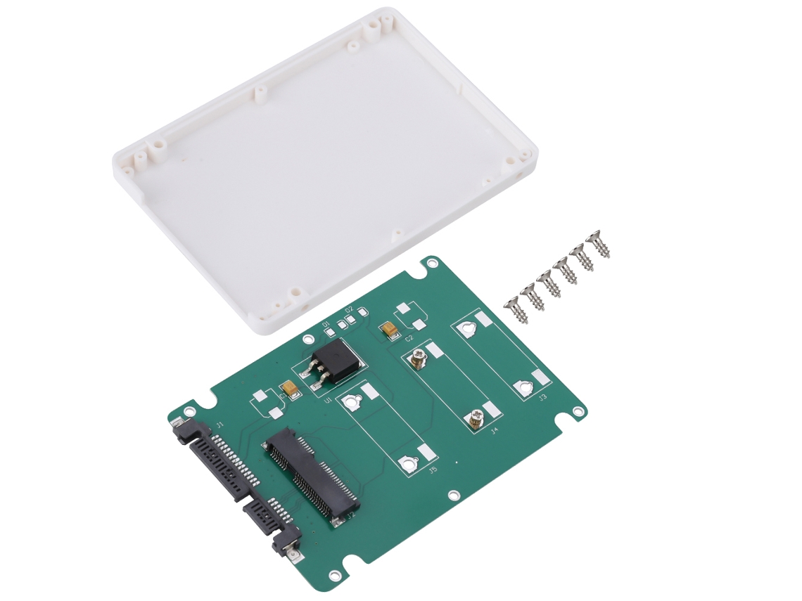 Enclosure Case Box De Ssd Externo Sata De 2.5'' Usb, Armazenamento Externo Branco
