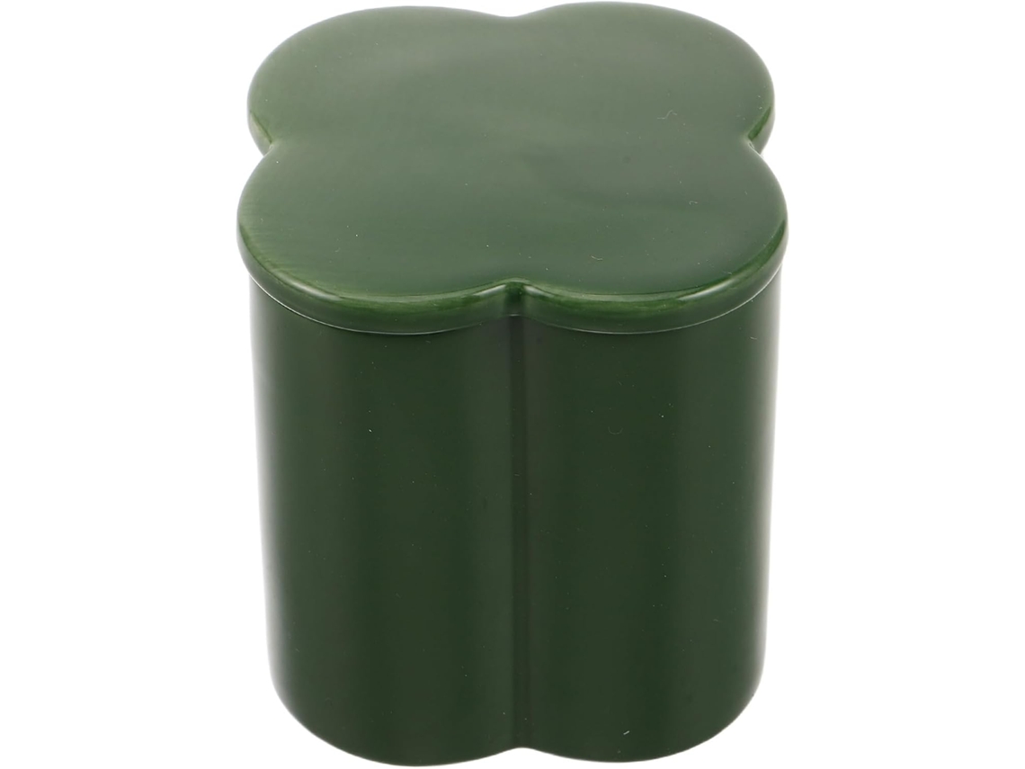 Pote Didiseaon Para O Dia De São Patrício, Pote De Cerâmica Hermético Com Design Trevo Quatro Folhas Verde, Ideal Para