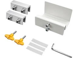 Conjunto De Peças Fecho E Suporte Para Janela, Ferragens De Metal Com Design Grampo Para Instalação E Montagem Diária